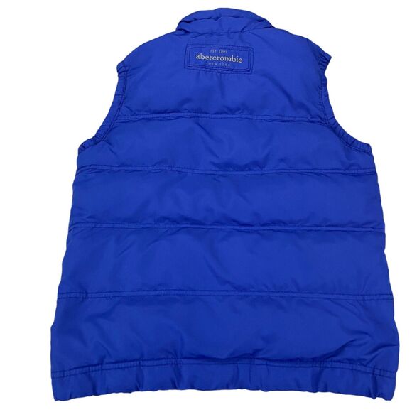Abercrombie & Fitch Down Puffer Vest Kids Large Blue Summit Rock Gorpcore - Picture 3 of 15